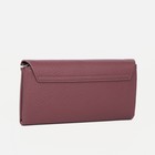 Кошелёк женский на кнопке, цвет пудровый - фото 22387231