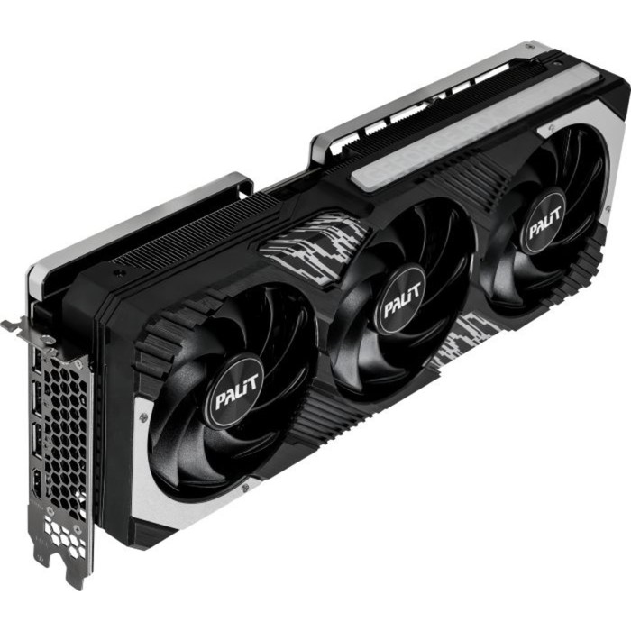 Видеокарта Palit GAMINGPRO OC, RTX 4070 12 Гб, GDDR6Х, HDMI, DP - фото 51316265