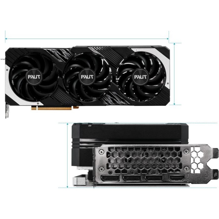 Видеокарта Palit RTX4070 GAMINGPRO, RTX 4070 12 Гб, GDDR6Х, HDMI, DP - фото 51312527