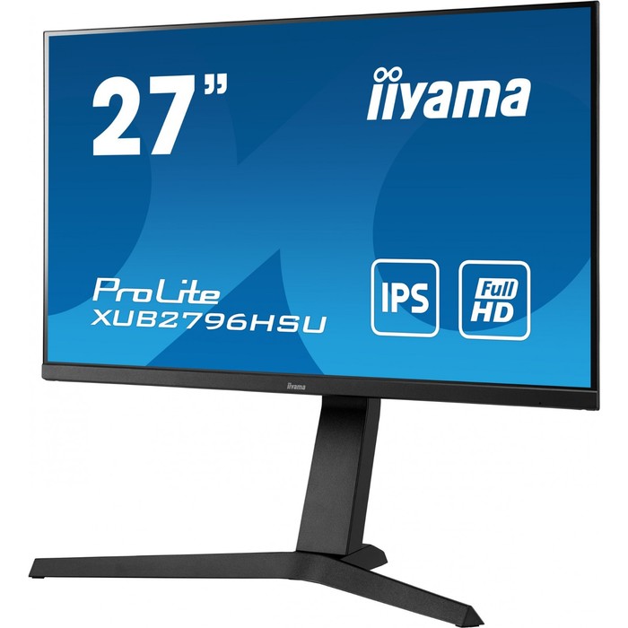 Монитор Iiyama ProLite XUB2796HSU-B1, 27", IPS, 1920x1080, 75Гц, 1 мс, HDMI, DP, чёрный - фото 51312603