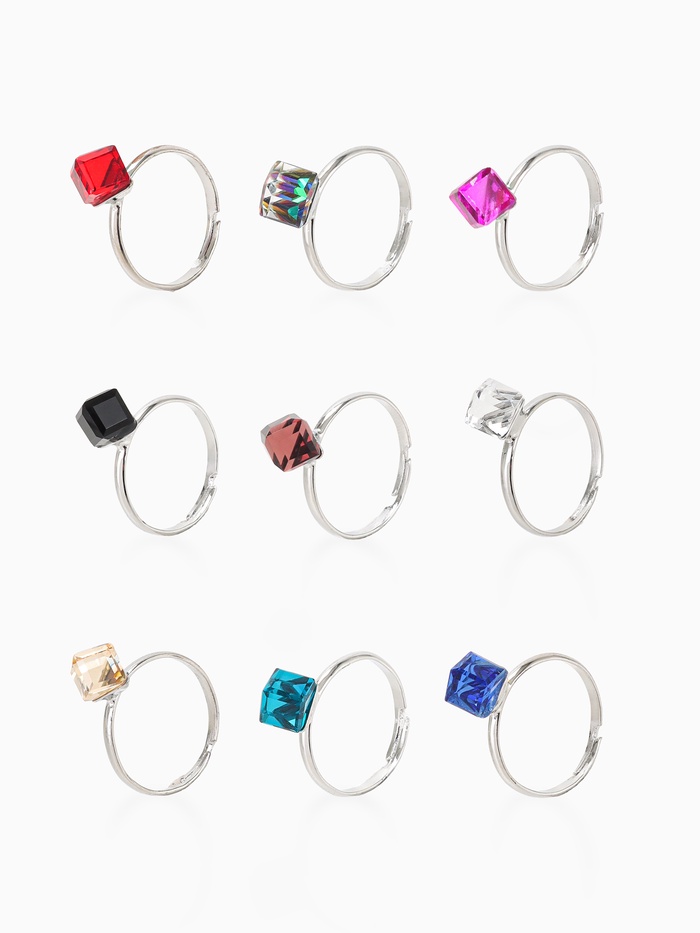 Кольцо «Кубик», МИКС, безразмерное - Фото 1