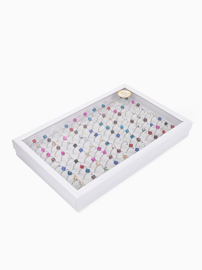 Кольцо «Кубик», МИКС, безразмерное - Фото 1