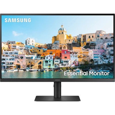 Монитор Samsung LS27A400UJUXEN, 27", IPS, 1920x1080, 75Гц, 5 мс, HDMI, DP, чёрный