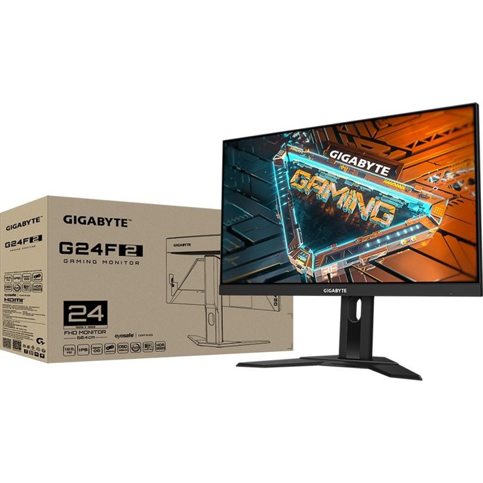 Монитор Gigabyte G24F 2, 23.8", IPS, 1920x1080, 165Гц, 1 мс, HDMI, DP, чёрный - фото 51312808