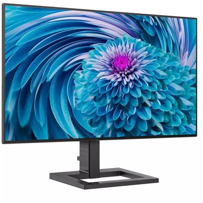 Монитор Philips 242E2FA(00/01), 23.8", IPS, 1920x1080, 75Гц, 4 мс, HDMI, VGA, DP, чёрный