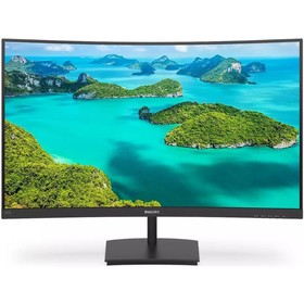 Монитор Philips 241E1SC (00/01), 23.6", VA, 1920x1080, 75Гц, 4 мс, HDMI, VGA, чёрный