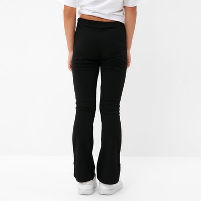 Брюки детские с разрезами KAFTAN, размер 32 (110-116 см), чёрные