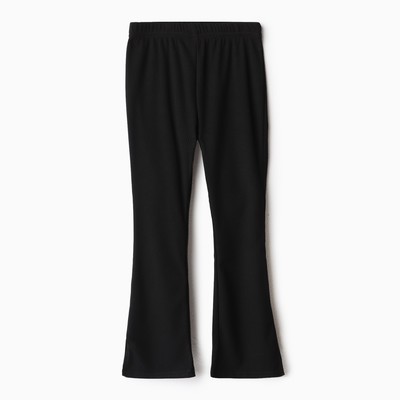 Брюки детские с разрезами KAFTAN, размер 32 (110-116 см), чёрные