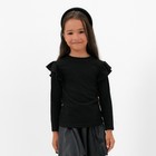 Джемпер детский с воланами KAFTAN, р. 34 (122-128 см), чёрный - фото 23598033