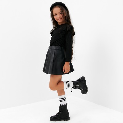 Джемпер для девочки с воланами KAFTAN: School collection, размер 38 (146-152 см), чёрный