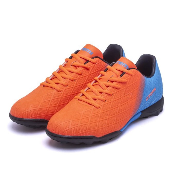 Бутсы футбольные Atemi SBA-005 TURF KIDS, оранжевый/голубой, размер 34 - Фото 1