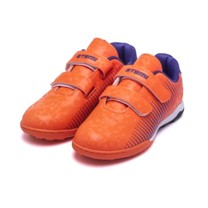 Бутсы футбольные Atemi SBA-006 TURF KIDS, оранжевый/фиолетовый, размер 29