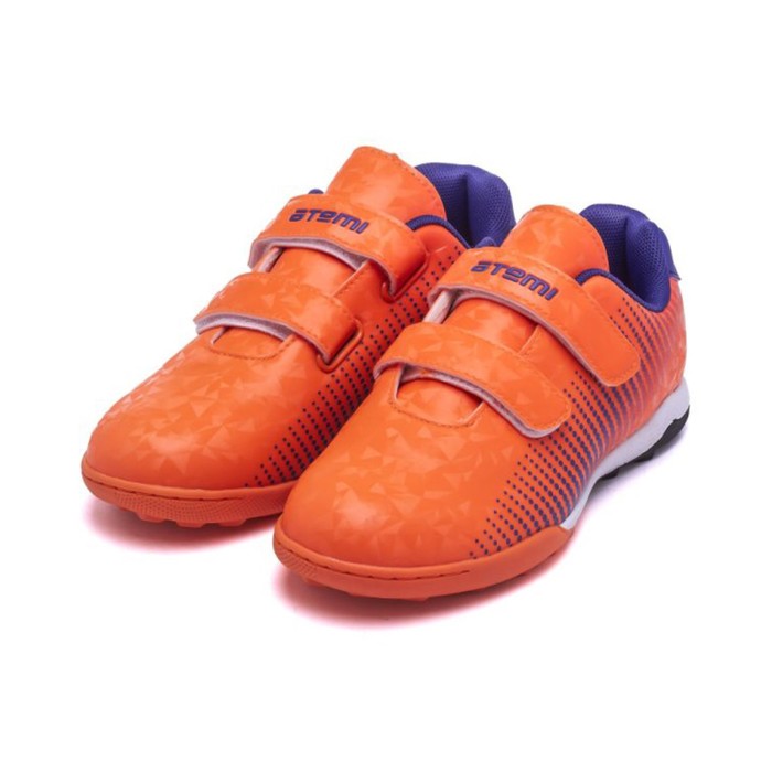 Бутсы футбольные Atemi SBA-006 TURF KIDS, оранжевый/фиолетовый, размер 32
