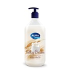 Крем-мыло AURA Silky Cream шелк и рисовое молочко, 1000 мл - фото 10674559