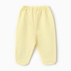Ползунки детские, цвет жёлтый, рост 62 см 9824045