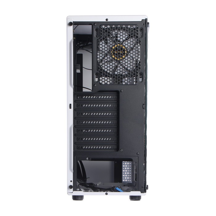 Корпус ExeGate Miditower Mistery Z4, без БП, ATX, 2хUSB 2.0+1хUSB 3.0, с подсветкой, белый - фото 51313119