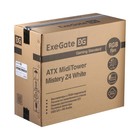 Корпус ExeGate Miditower Mistery Z4, без БП, ATX, 2хUSB 2.0+1хUSB 3.0, с подсветкой, белый - Фото 8