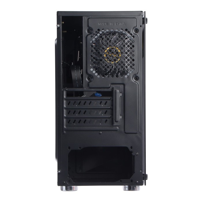 Корпус ExeGate Minitower Mistery R2, без БП, mATX, 2хUSB 2.0+1хUSB 3.0,с подсветкой, черный - фото 51313128