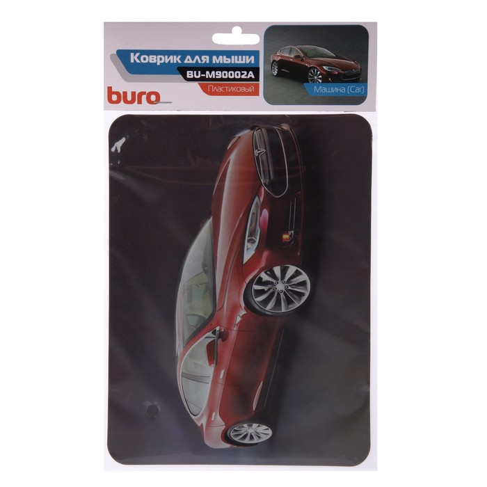 Коврик для мыши Buro BU-M90002 , 230x180x2мм, рис. "Машина" - Фото 1