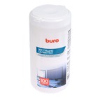 Салфетки для очистки техники Buro BU-Tscrl, влажные, для экранов, туба, 100 шт - фото 10674881