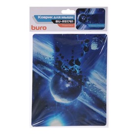 Коврик для мыши Buro BU-R51761, 220x180x2мм, рис. "Астероиды"
