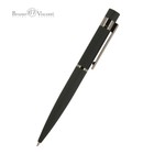 Ручка шариковая автоматическая BrunoVisconti VERONA, 1,0 мм, матовый чёрный корпус Soft Touch, синие чернила - фото 8074952