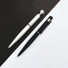 Ручка шариковая автоматическая BrunoVisconti VERONA, 1,0 мм, матовый чёрный корпус Soft Touch, синие чернила - Фото 2
