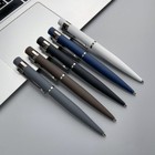 Ручка шариковая автоматическая BrunoVisconti VERONA, 1,0 мм, матовый чёрный корпус Soft Touch, синие чернила - Фото 3