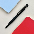 Ручка шариковая автоматическая BrunoVisconti VERONA, 1,0 мм, матовый чёрный корпус Soft Touch, синие чернила - Фото 6