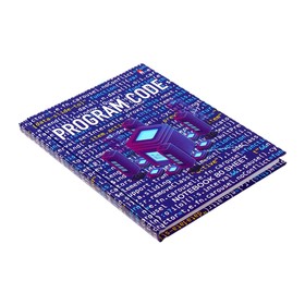 Блокнот А6, 80 листов DEEP LEARNING, твёрдая обложка, блок 55г/м2