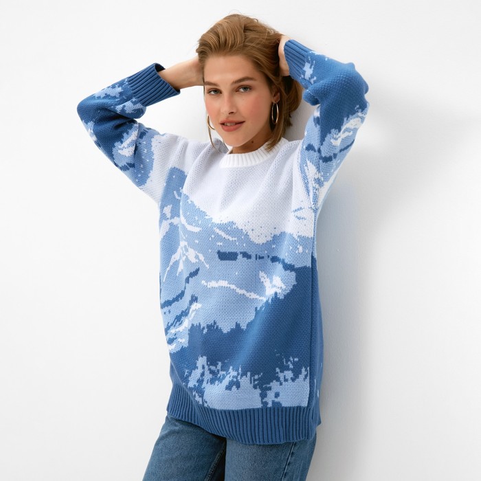 Джемпер женский MINAKU: Casual Collection цвет голубой, р-р 42-44 64894