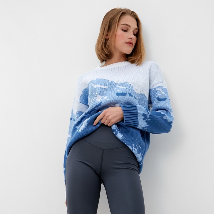 Джемпер женский MINAKU: Casual Collection цвет голубой, р-р 46-48 64895