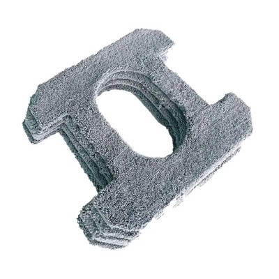 Насадка-тряпка Xiaomi HUTT W8 SQ3, для робота-стеклоочистителя, 4 шт., серая