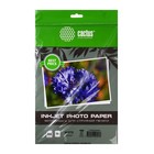 Фотобумага для струйной печати А4, 50 листов Cactus, 160 г/м2, односторонняя, матовая, в пакете - фото 320446169
