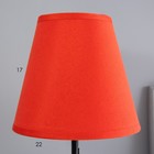 Лампа настольная Марсель 1х15Вт Е14 18х18х42см черный/красный RISALUX - фото 22388766
