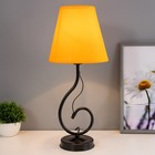 Лампа настольная Марсель 1х15Вт Е14 18х18х42см черный/апельсин RISALUX - фото 22388770