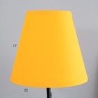 Лампа настольная Марсель 1х15Вт Е14 18х18х42см черный/апельсин RISALUX - фото 22388774