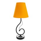 Лампа настольная Марсель 1х15Вт Е14 18х18х42см черный/апельсин RISALUX - фото 22388776