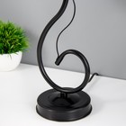 Лампа настольная Марсель 1х15Вт Е14 18х18х42см черный/розовый RISALUX - фото 22388779