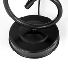 Лампа настольная Марсель 1х15Вт Е14 18х18х42см черный/розовый RISALUX - фото 22388780