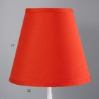 Лампа настольная Марсель 1х15Вт Е14 18х18х42см белый/красный RISALUX - фото 22388825