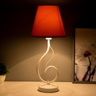 Лампа настольная Марсель 1х15Вт Е14 18х18х42см белый/нежный розовый RISALUX - фото 24679488