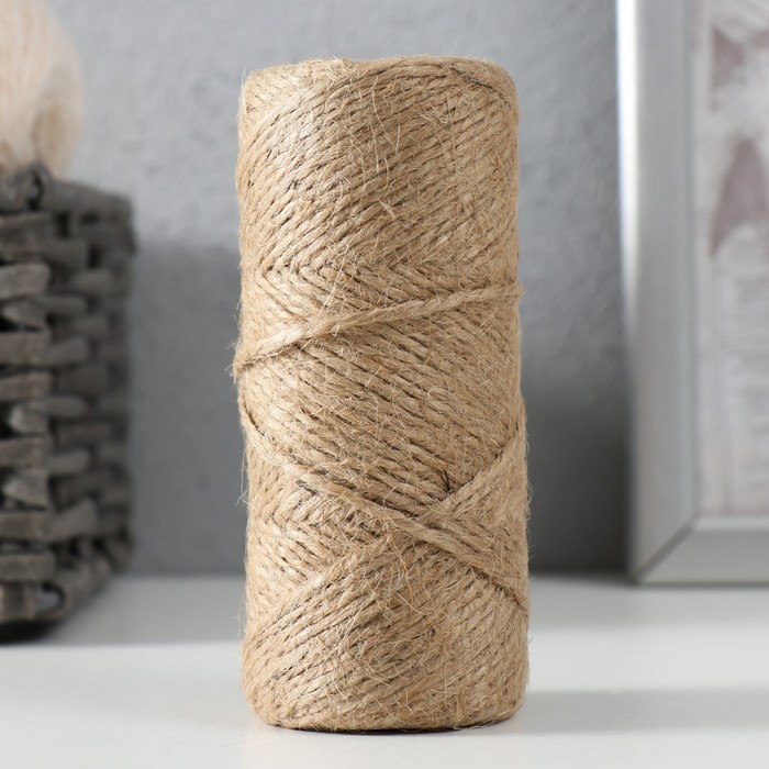 Шпагат крученый джутовый 1.8мм. 60м