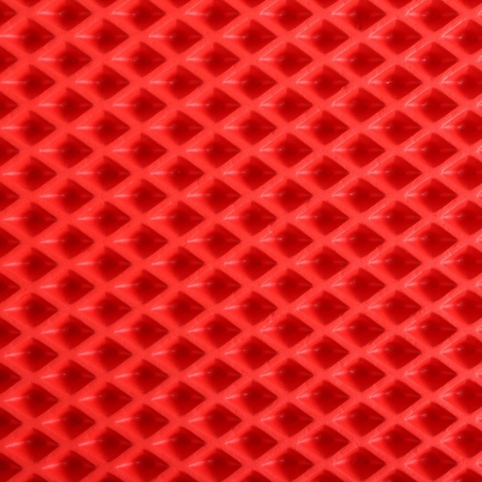 Коврик eva универсальный, Ромбы 46 х 66 см, красный
