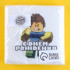 Салфетки бумажные однослойные «С днём рождения», 24 × 24 см, в наборе 20 шт. 9684266 - фото 16768002