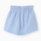 Костюм для девочки (рубашка и шорты) MINAKU, цвет голубой, рост 122-128 см - Фото 13