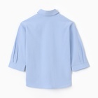 Костюм для девочки (рубашка и шорты) MINAKU, цвет голубой, рост 122-128 см - Фото 9