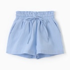 Костюм для девочки (рубашка и шорты) MINAKU, голубой, рост 158-164 см - Фото 11