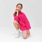 Костюм для девочки (рубашка и шорты) MINAKU, цвет фуксия, рост 134-140 см - Фото 5