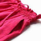 Костюм для девочки (рубашка и шорты) MINAKU, цвет фуксия, рост 134-140 см - Фото 10